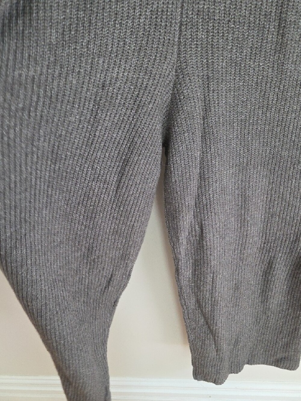 Smash + Tess Charcoal Gray Ribbed Button-Front Jumpsuit - Picture 5 of 5